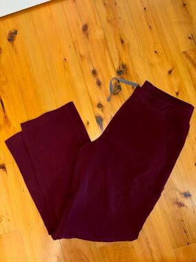 Men’s Figs maroon axim cargo scrub pants